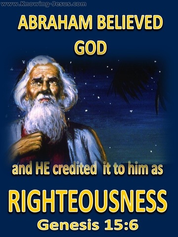 Genesis 15:6 Abraham Believed God (yellow)
